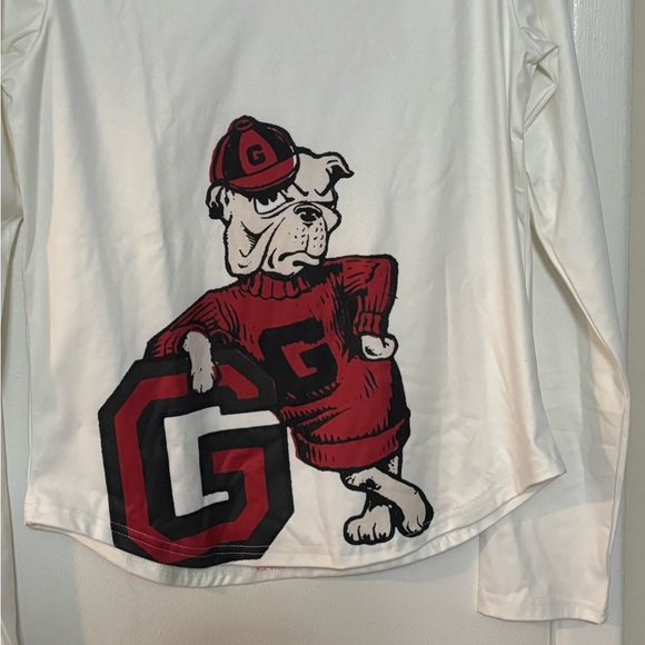 U Of Georgia Bulldog Logo Front and Back Shirt. Soft Knit.Size Large.NWOut Tags - Picture 3 of 7